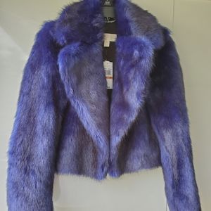 MICHAEL Michael Kors Faux Fur Coat.
